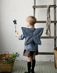 Dusty Blue Magic Wings & Wand Set