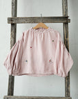 Baby Pink Exclusive Meadow Parachute Linen Tunic