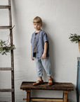 Baby Blue Linen Pants