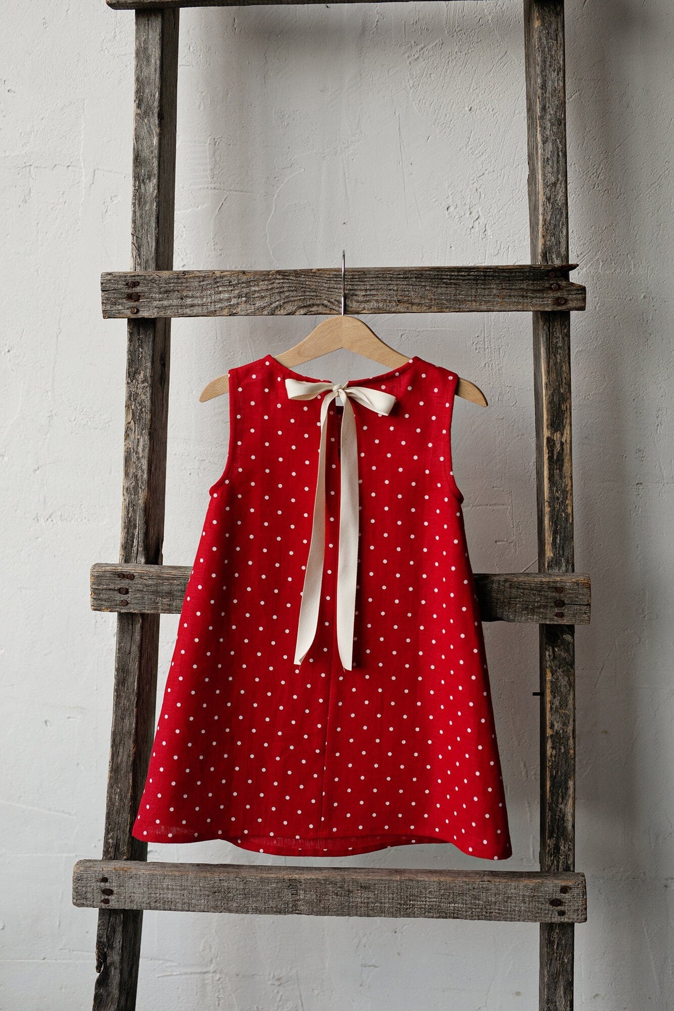 fitted lace wedding dress Berrylush Women Red & White Polka Dot Printed V-Neck Backless Ruffled main image 0