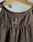 Cacao Linen Linen Romper