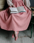 Salmon Cottage Linen Dress