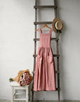 Salmon Cottage Linen Dress