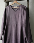 Mauve Daiva Linen Dress