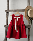 Cherry Smock Linen Dress