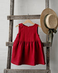 Cherry Smock Linen Dress