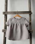 Lavender Short Sleeve Linen Tunic
