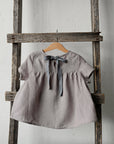 Lavender Short Sleeve Linen Tunic