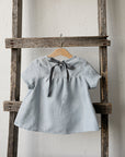 Baby Blue Short Sleeve Linen Tunic