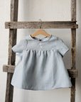 Baby Blue Short Sleeve Linen Tunic