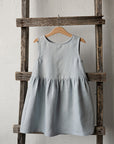Baby Blue Smock Linen Dress