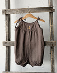 Cacao Linen Linen Romper