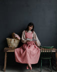Salmon Cottage Linen Dress