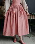 Salmon Cottage Linen Dress