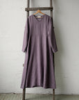 Mauve Daiva Linen Dress