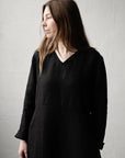 Black Daiva Linen Dress