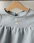 Baby Blue Short Sleeve Linen Tunic