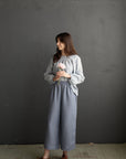 Baby Blue Victorian Linen Tunic