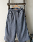 Dusty Blue Linen Culottes