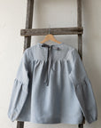 Baby Blue Victorian Linen Tunic