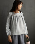 Baby Blue Victorian Linen Tunic