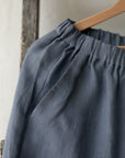 Dusty Blue Linen Culottes