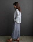 Dusty Blue Linen Culottes