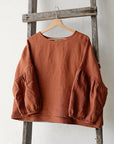 Rust Kimono Linen Tunic