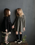 Black Gingham Classic Linen Dress