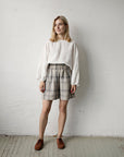 Cottage Festive Linen Shorts