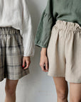 Cottage Festive Linen Shorts