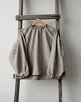 Natural Polka Dot Festive Tokyo Linen Blouse