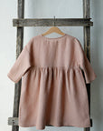 Dusty Rose Anemone Linen Dress