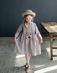 Lavender Anemone Linen Dress