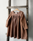 Caramel Classic Linen Dress