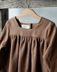 Caramel Classic Linen Dress