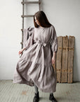 Lavender Paris Linen Dress