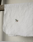 Set of 2 Snow White Linen Napkin Gift Wrap