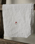 Set of 2 Snow White Linen Napkin Gift Wrap