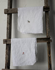 Set of 2 Snow White Linen Napkin Gift Wrap