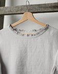 Fog Grey Romantic Linen Tunic