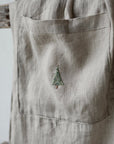 Natural Christmas Linen Apron Skirt