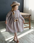 Lavender Anemone Linen Dress