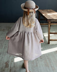 Lavender Anemone Linen Dress