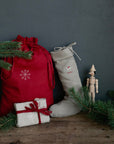 Natural Exclusive Linen Christmas Stocking