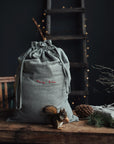 Merry Xmas Pouch Linen Bag