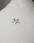 White Christmas Linen Pillowcase