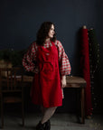 Strawberry Traditional Linen Apron