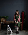 Forest Green Japanese Linen Apron