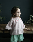 Valentine Baby Pink Parachute Linen Tunic